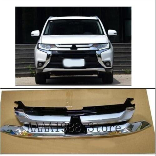 2016 2017 2018 for Mitsubishi Outlander Front Bumper upper grille grill insert Radiator With LOGO