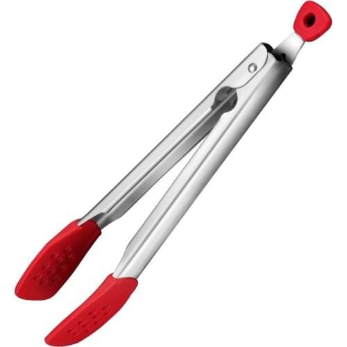 304 Stainless Steel Food Clip Creative Silicone Food Clip Baking Utensils Bread Snack Tongs Steak Barbecue Baking Tongs