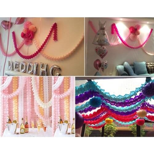 Four Leaf Clover Paper Pull Flag Garlands Craft Supplies Wedding Party Home Dec High Quality