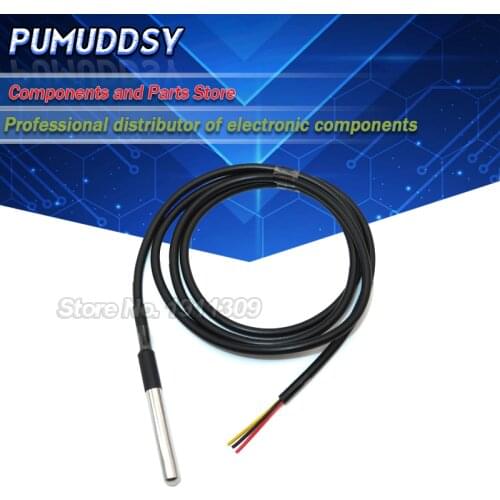 1PCS DS18B20 waterproof 1 meters temperature probe temperature sensor new in stock new