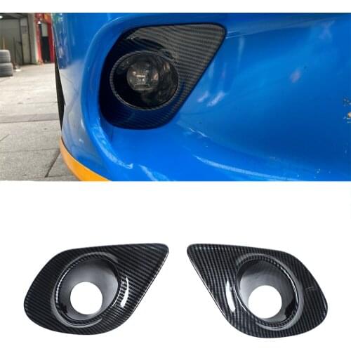 Front Fog Lamp Decoration Cover Trim for Dodge Charger 2015 2016 2017 2018 2019 2020 2021 Car External Accessories Carbon Fiber