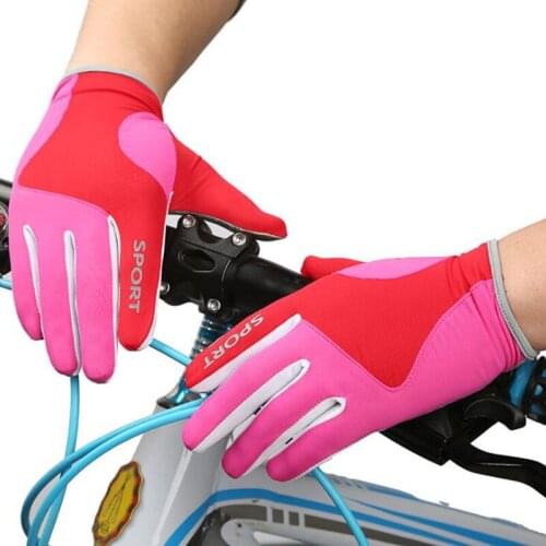 Full Finger Breathable Touch Screen Anti Slip Glove Men Women Thin Section Sun Sunscreen Outdoor Sport Climbing Cycling Glove S3