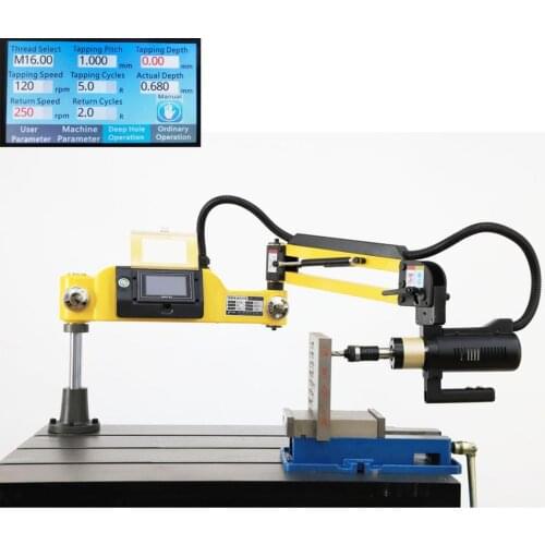 CNC M3-16 Electric Tapping Machine 360 Degrees Angle Drilling Machine Universal Tapper Threading Power Tools Electric Tapping