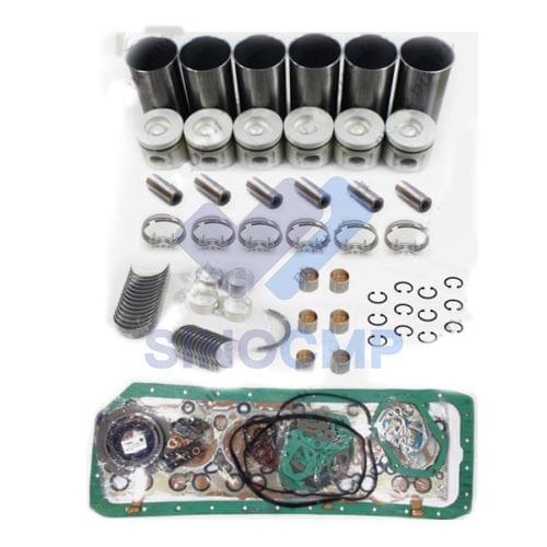 6D22 Engine Rebuild Kit for KATO Kobelco SK300 SK400 MS280 MS380-2 Excavator FUSO Truck KATO K203 Crane