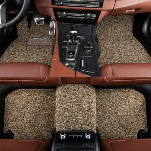 Myfmat new car floor mats rug special for Citroen QUATRE Triomphe elysee Picasso C2 C4 C5 C4L double layer beige red purple good