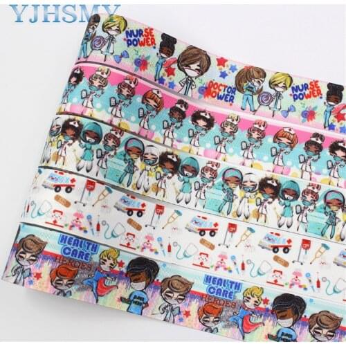 L-20522-415 1-1/2”Mask man print Pattern Ribbon , 5 yards DIY handmade hair accessories Material , Bow Decoration