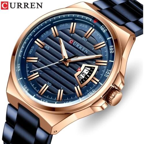 Top Brand CURREN Mens Analog Quartz Watches Men Fashion Luxury Business Watch Man Waterproof Date Wristwatch Relogio Masculino