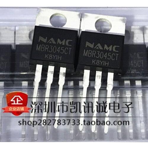 Xinyuan 10pcs/lot MBR3045CT TO-220 MBR3045 TO220 MBR3045C 30A45V Schottky and fast recovery diode new original