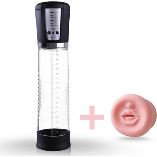 Male Penis Pump Enlargement Extender Sucking Penis Vacuum Pump Automatic Electric USB Charge Masturbator Adult Sex Toys for Men
