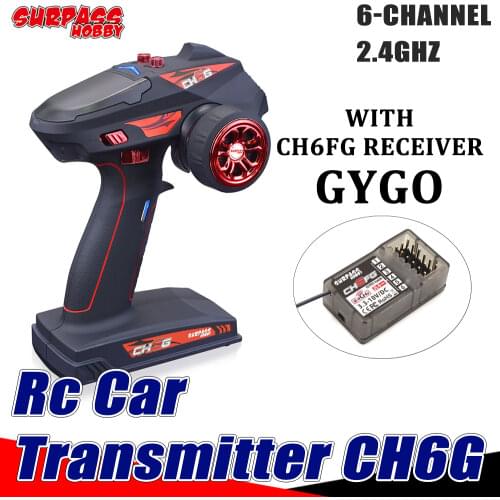 Surpass Hobby 6CHG RC Car Radio Transmitter 2.4 GHZ Digital Response with CH6FG Receiver GYRO Gyroscope for RC Car Tank Boat