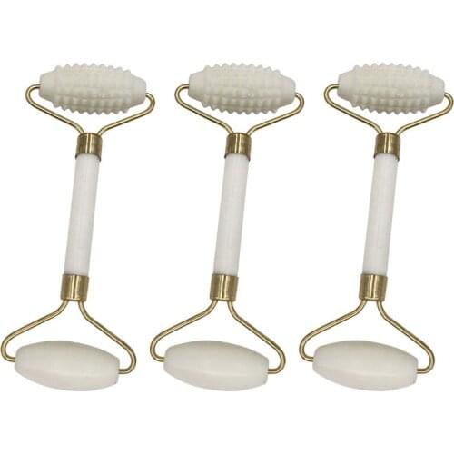 Facial Massage Roller Face Lift Tool Double Heads Stone Body Skin Relaxation Slimming Beauty Health Skin Care Massager Guasha