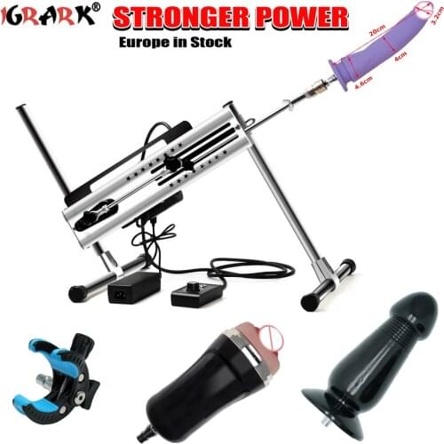 IGRARK 2020 New premium Sex Machine, Quiet stable, Support Double Rod Wire/Remote/Dual Control Version with Attachements