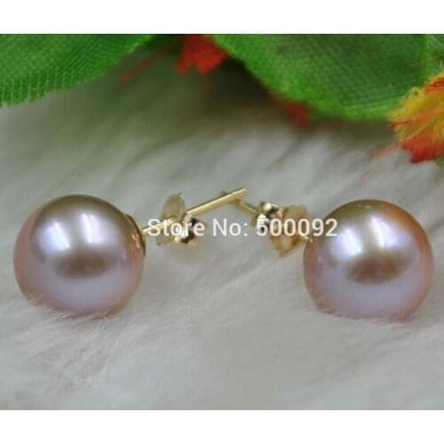 2020 Top Fashion Brincos Brincos Para As Mulheres Pendientes Aaa 8.5-9mm Natural Lavender Round Cultured Pearl Studs Earring