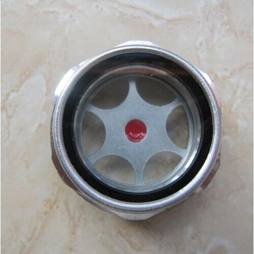 1pc armored glass Hexagon round aluminium alloy Oil level sight glass 1/2" 3/4" 1" 1.2" 1.5" 2" BSPT M16-60MM Metric 1.5mm/2mm