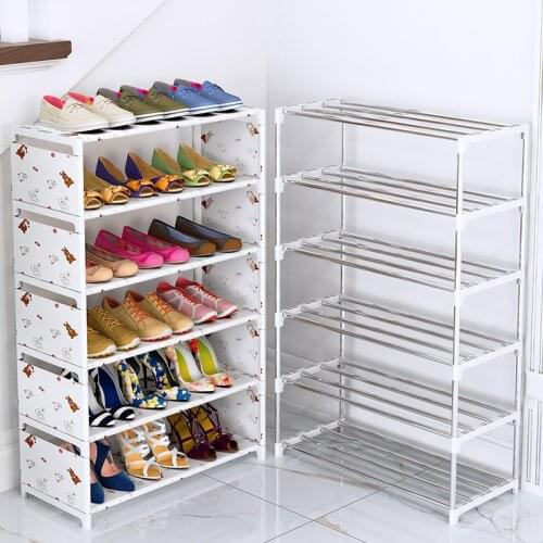 Shoe Rack Reinforcement Strong Multi-layer Assembly Shoe cabinets Dormitory Doorway Economical Dustproof Storage Shoes Cabinet
