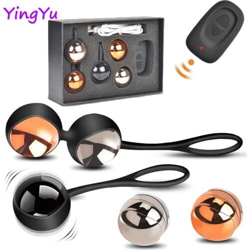 Vaginal Ball Wireless Remote Vibrator Egg Silicone Kegel Ball Ben Wa Ball Sex Toys for Women Geisha Ball Tighten Massage Sexshop
