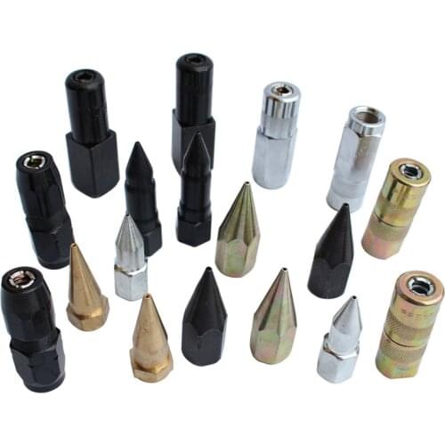 Explosion-proof Grease Gun Flat head or pointed Mouth Grease Gun Accessories Butter Oil Mouth Grease Nipple Butter Gun Fittings
