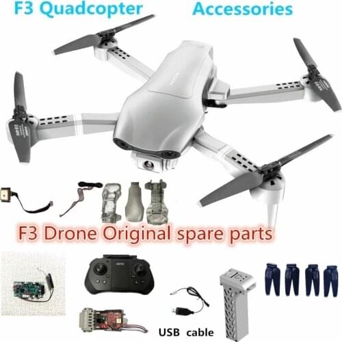 4DRC F3 Drone Spare Battery 7.4V 2000 mAh Battery Flight 23-25 Minut 4D-F3 Quadcopter Drones USB Cable Propeller Maple Leaf