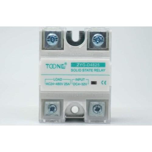Zhuo an SSR single-phase solid-state relay ZYG-D4825 DC-AC DC control AC 25A AC24-480V DC4-32V