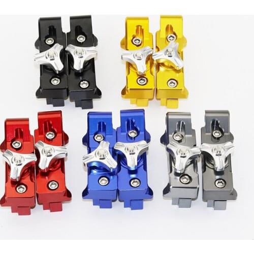 Golden Red Blue Black Grey Motorcycle Rear Axle Spindle Chain Adjuster Blocks For Yamaha MT07 MT-07 MT 07 2014 2015 2016