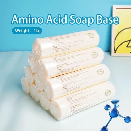 1KG Soap Base For Soap Making Added Amino Acid Melt And Pour Soap DIY Handmade Craft Raw Materials Cylindrical Free Cutting