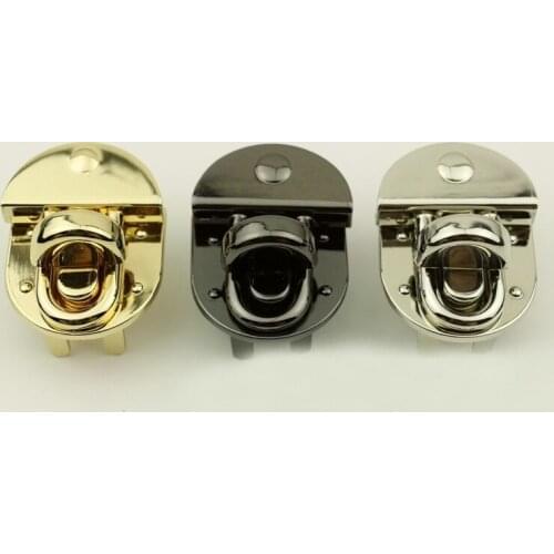 10 Pieces Luggage hardware accessories high-grade thickened lock bag screw press locks handbags foreskins light gold locks