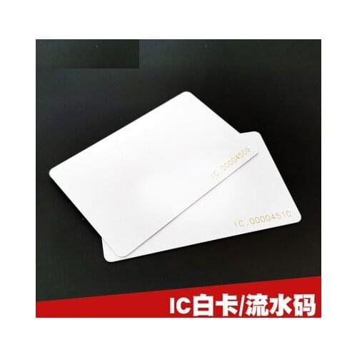 1000pcs/lot 13.56Mhz ISO 14443A F08 1K Bytes White PVC Cards IC passive RFID card with serial numbers printed