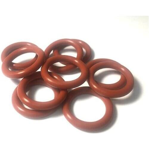 8/9/10/11/12/13/14/15mm Outer Dia x 2.4mm Thick Red O Ring Oil Seals Gaskets 50pcs