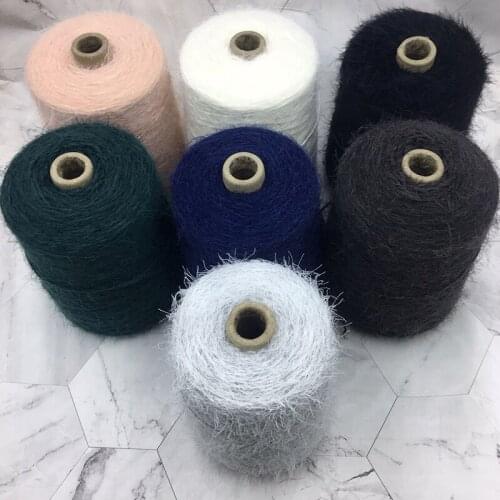 500g/ball Hollow Mohair Spray Yarn Soft Untied Sweater Scarf Coat Hand Woven Wool