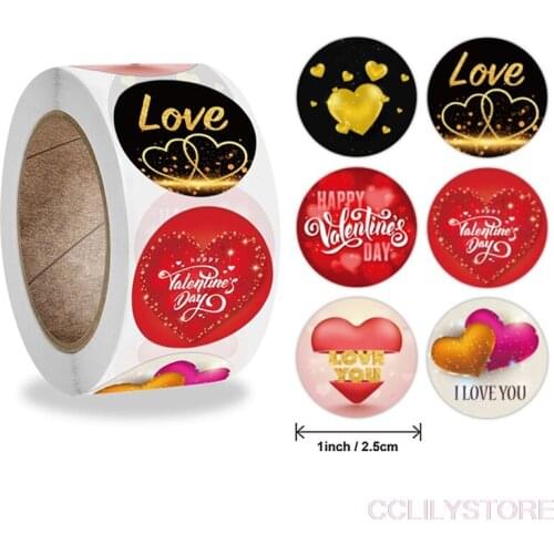 500pcs Valentines Day Gift Wrapping Special Stickers For Your Orders Sealing Labels Birthday Party Handmade Box Tag Favors