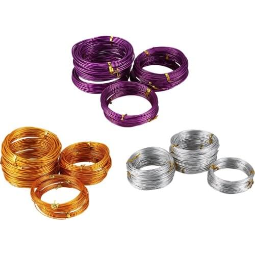 9 Rolls Bonsai Wires Anodized Aluminum Bonsai Training Wire Set with 3 Sizes (1.0 mm, 1.5 mm, 2.0 mm), Total 147 Feet