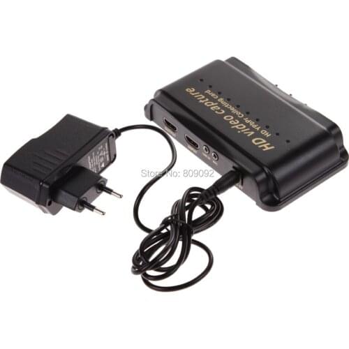 HD Video HDMI Capture Adapter 1080P HDMI/YPBPR Recorder YPbPr Collecting Card with Box for Xbox 360