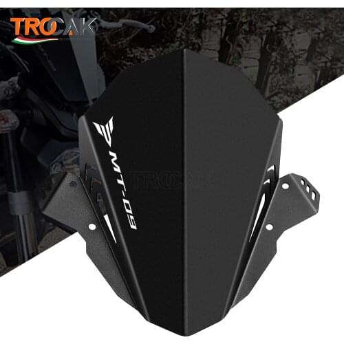 Motorcycle Accessories CNC Windshield Windscreen For YAMAHA MT-09 MT 09 MT09 FZ09 FZ-09 FZ 09 2017-2018 2019 2020 Wind Deflector