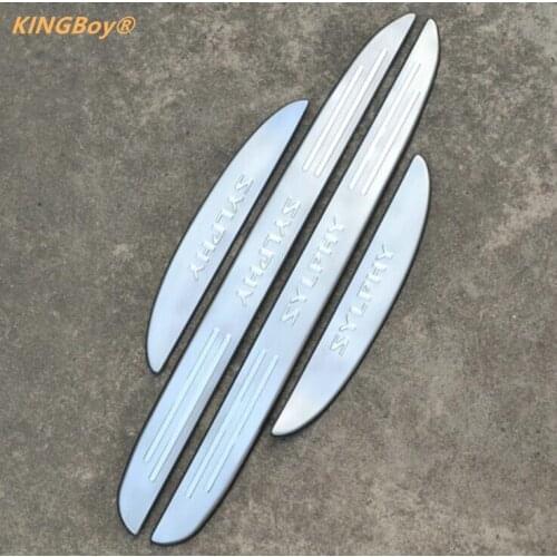 Car styling Accessories FIT FOR Nissan SYLPHY 2006-2012 Stainless Steel DOOR SCUFF SILL PANEL STEP PLATE Cover Protector Plates
