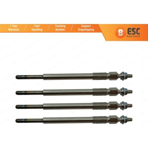 ESC Auto Parts EGP1-1 4 Pcs Heater Glow Plugs 596019, 1148105, GX4118 for Citroen Toyota Ford Peugeot Mazda Volvo Suzuki Mini