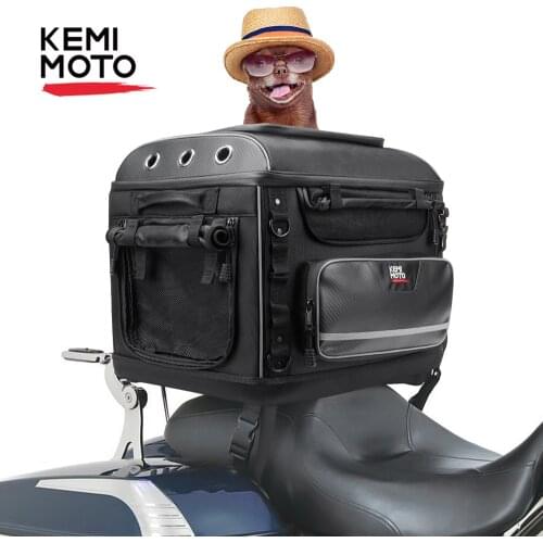 Motorcycle Tail Bag Pet Dog/Cat Bag Luggage Rack with Passenger Seat For BMW R1200GS F800ST MT07 MT09 For Street Glide Touring