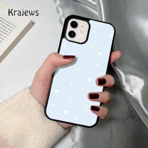 Krajews blue star coque Phone Case for iPhone 12 mini 5 6S 7 8 PLUS X XS XR 11 PRO MAX SE 2020 Back Cover Funda Shell