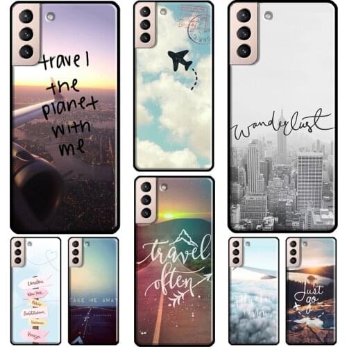 Travel inspiration Case For Samsung Galaxy S10 S8 S9 Note 10 Plus Note 20 S10e S20 FE S21 Ultra Phone Cover