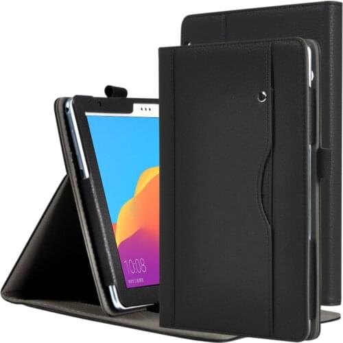 Business Book Flip Cover for Huawei Mediapad Honor Tablet 5 AGS2-W09HN 10.1 inch Tablet Sleeve Case with Hand Strap