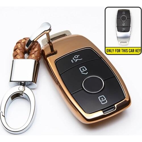 TPU Car Keychain Cover For Mercedes Benz A C S E Class W213 Serials E300 E200 E220 Maybach S320L S450 S350 E260 E320 E200L E300L