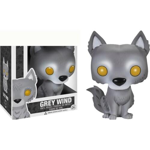 Official Game of Thrones Grey Wind 23# Wolf Vinyl Action Figure Dolls Collection Model Doll Baby Toys For Birthday Gifts