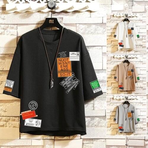 Print Oversized Men T Shirt 5XL Short Sleeve T Shirt Men Hip Hop Plus Size Tshirt O-neck Summer Tee Streetwear Fashion Tees