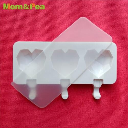 GT16-50 3-cavity Heart Shaped Silicone Mold Dessert Mousse Mould Cake Decoration Tools Ice Cream Wholesale & Retail