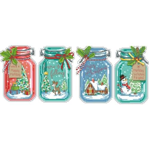 FF Birds and Peach Blossoms and Birds Counted Cross Stitch Kit Cross stitch RS cotton with cross stitch Dim 70-08964