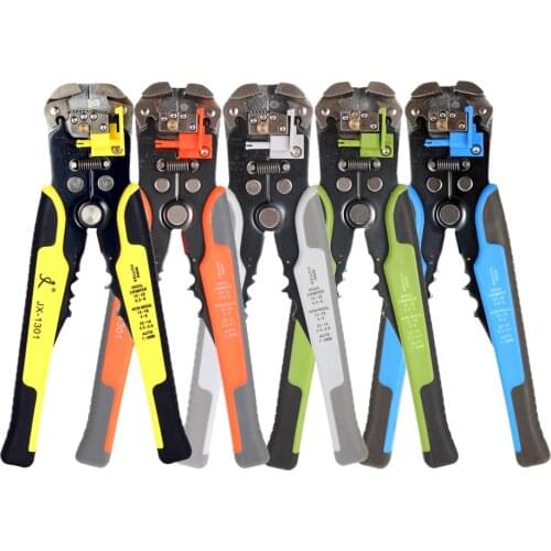 JX1301 Cable Wire Stripper Cutter Crimper Automatic Multifunctional Stripping Tools Crimping Pliers Terminal 0.2-6.0mm hand tool