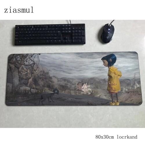 Coraline mousepad 800x300x3mm Beautiful Computer mouse mat gamer gamepad gamer Birthday gaming mousemat desk pad office padmouse