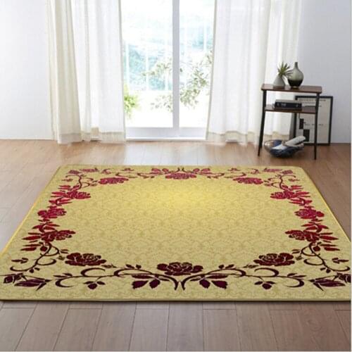 Fashion Floral Printed Carpets For Living Room Large Area Home Decor Rugs Bedroom Floor Mats Bedside Sofa study Room Mat Carpet