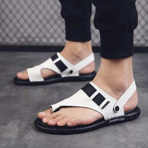 Shoes Breathable Slippers Outdoor Rubber Breathable Shoes Men Leather 2020 Blade Sneakers Mens Flip Flops Bulk Slipper Sole