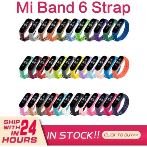 Soft Silicone Wrist Band for XIAOMI MIBand 6 5 Bracelet Replacement Colorful Strap for mi band 5 6 strap