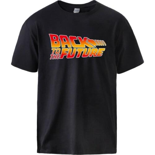 Back To The Future Print Mens T shirts 2020 Summer Soft 100% Cotton Tshirt Tee Man Hot Sell Brand Hip Hop Fashion Sportswear Top